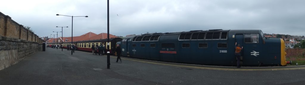 Deltic at Whitby Station Panoramic Shot